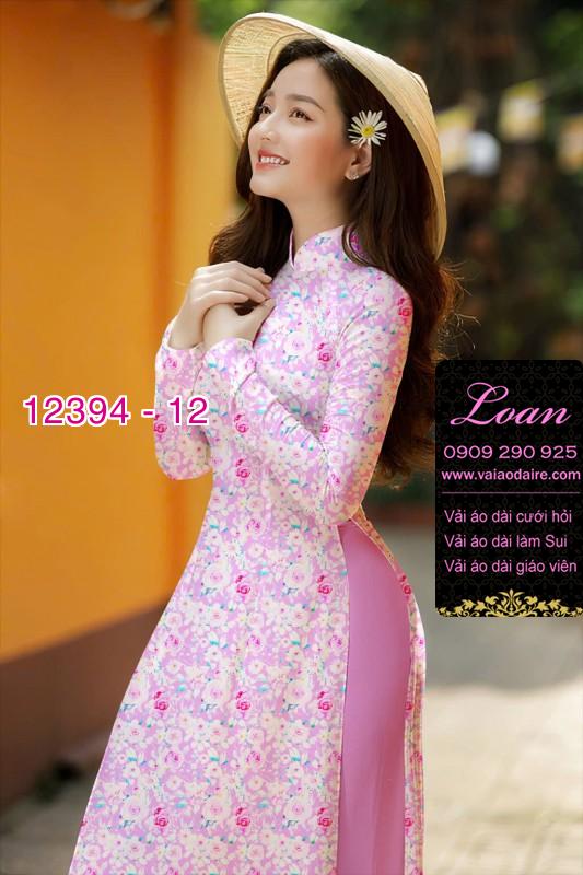 Vải áo dài hoa nhí Vải áo dài hoa nhí