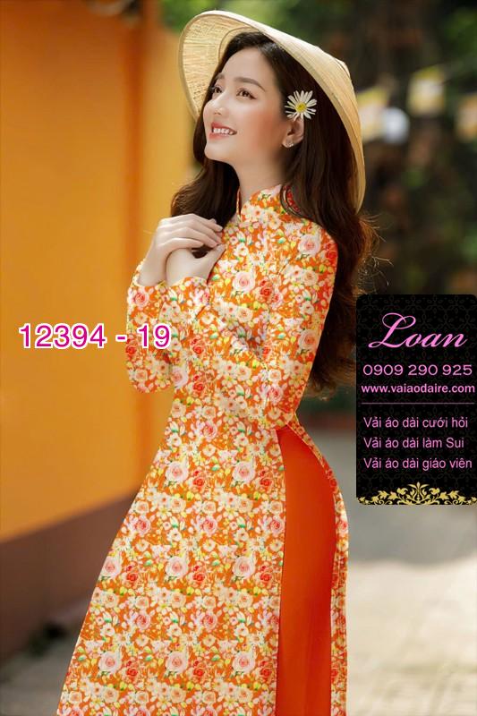 Vải áo dài hoa nhí Vải áo dài hoa nhí