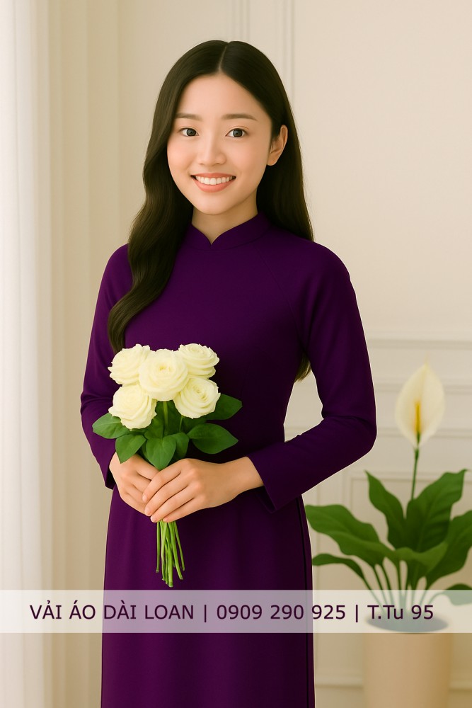 Vải áo dài màu trơn