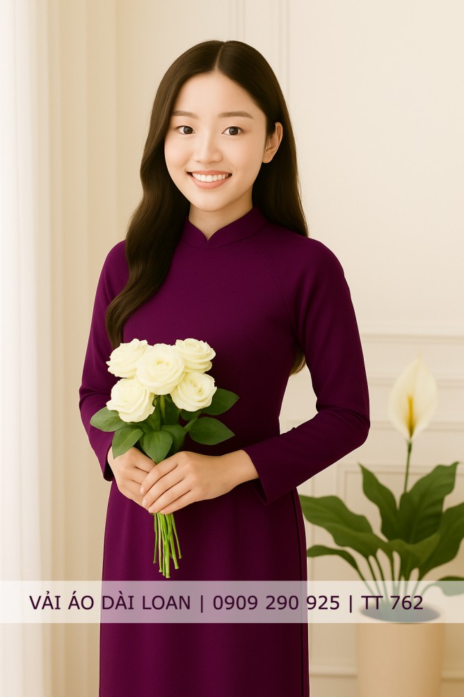 Vải áo dài màu trơn