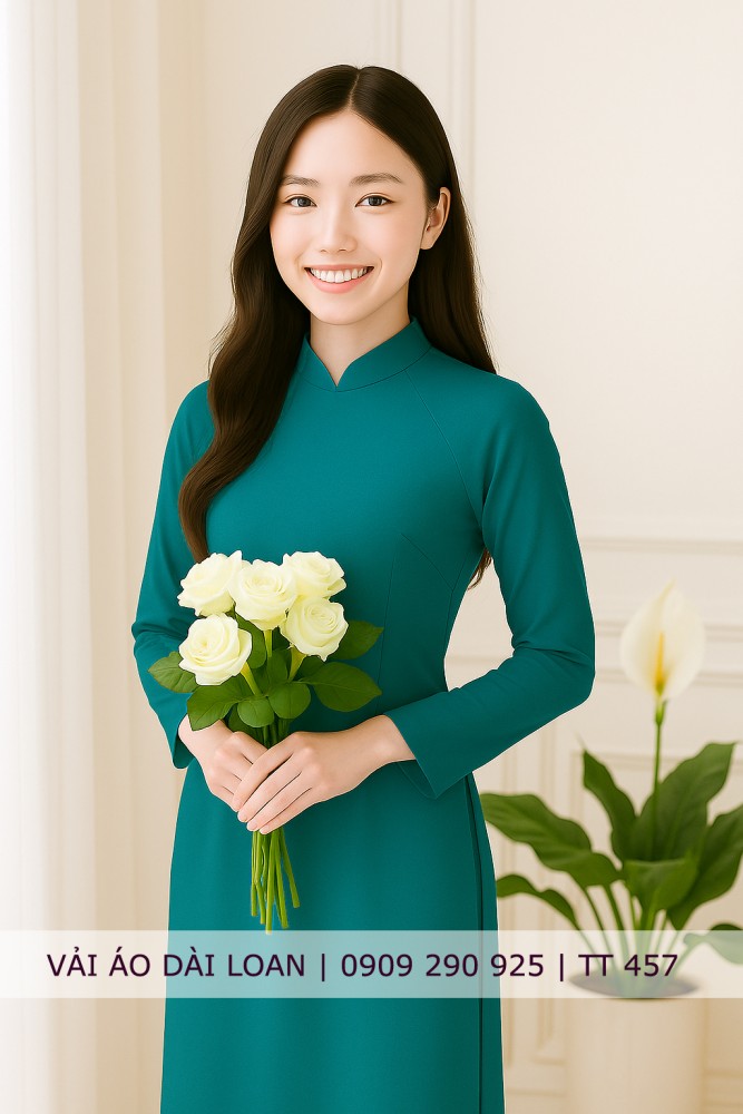Vải áo dài màu trơn