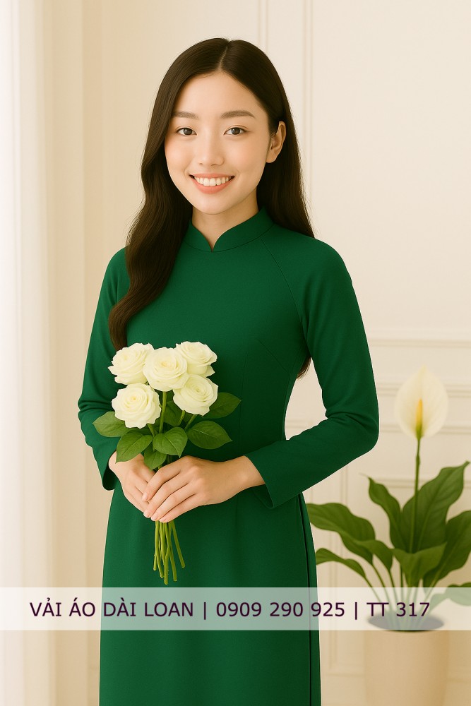 Vải áo dài màu trơn