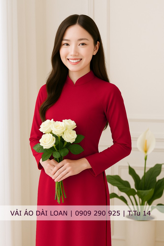 Vải áo dài màu trơn
