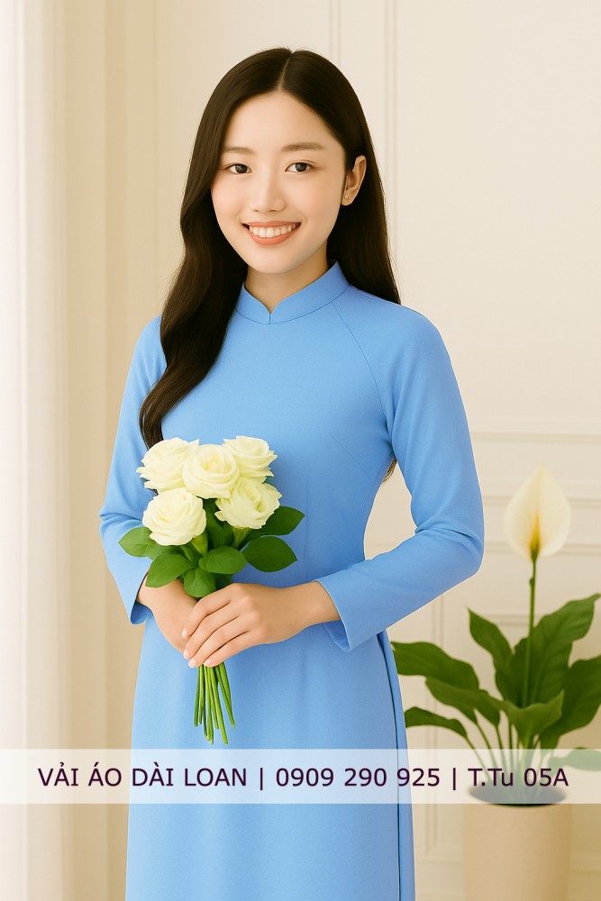 Vải áo dài màu trơn