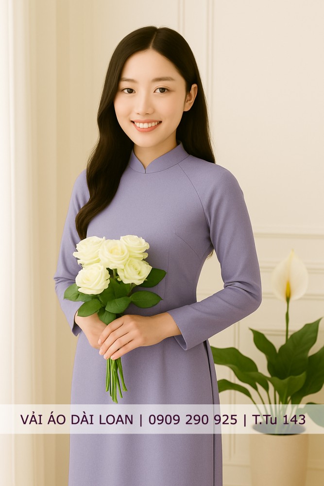 Vải áo dài màu trơn
