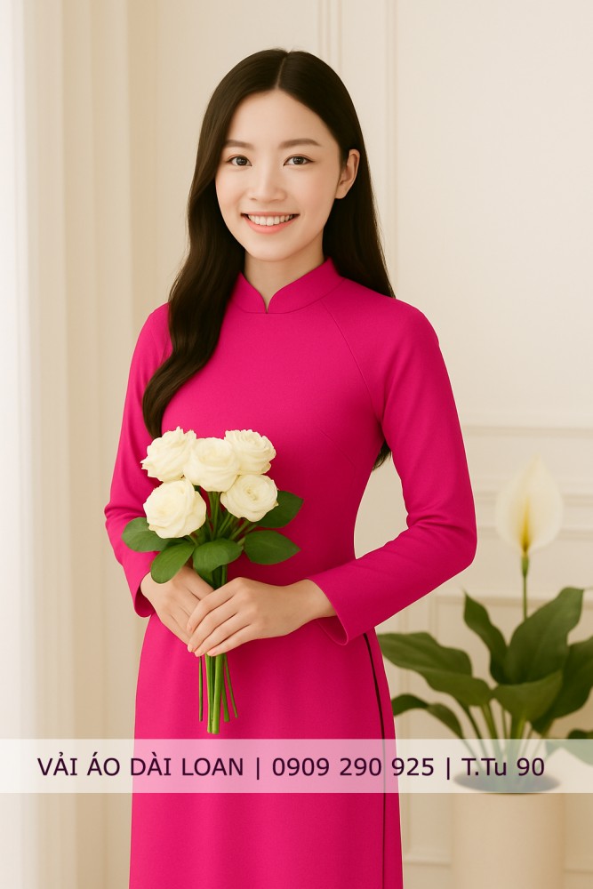 Vải áo dài màu trơn