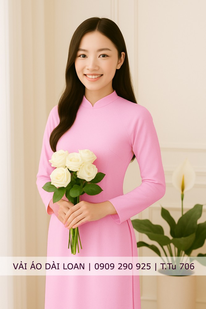 Vải áo dài màu trơn