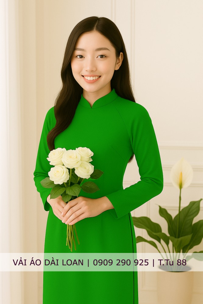 Vải áo dài màu trơn