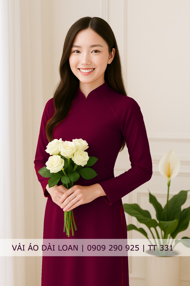 Vải áo dài màu trơn