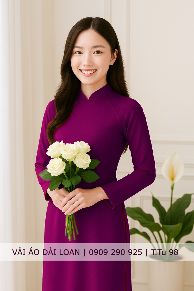 Vải áo dài màu trơn
