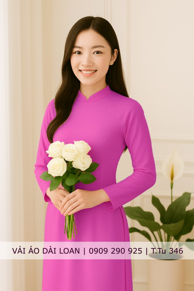 Vải áo dài màu trơn