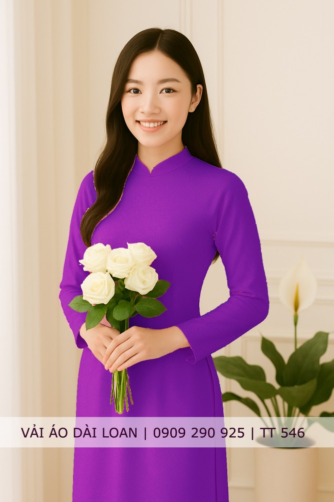 Vải áo dài màu trơn