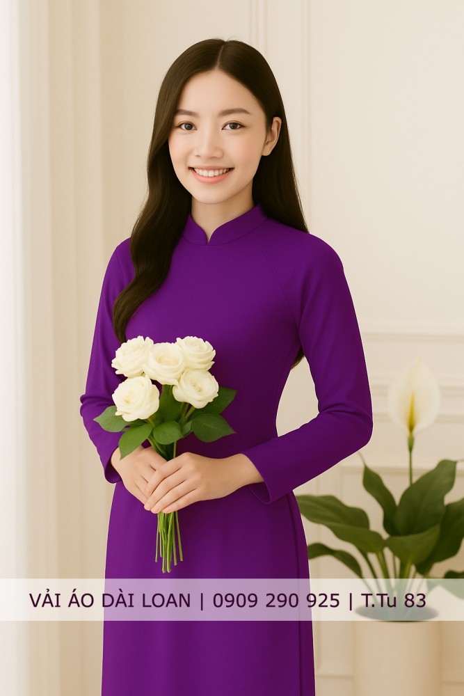Vải áo dài màu trơn
