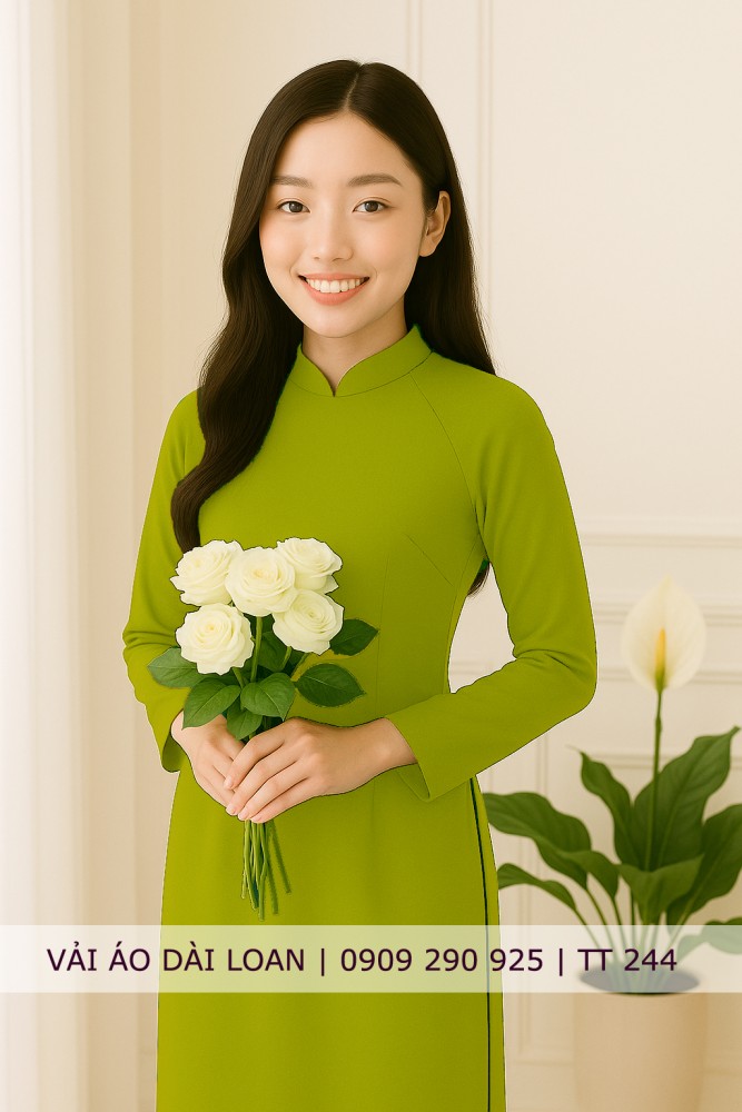 Vải áo dài màu trơn