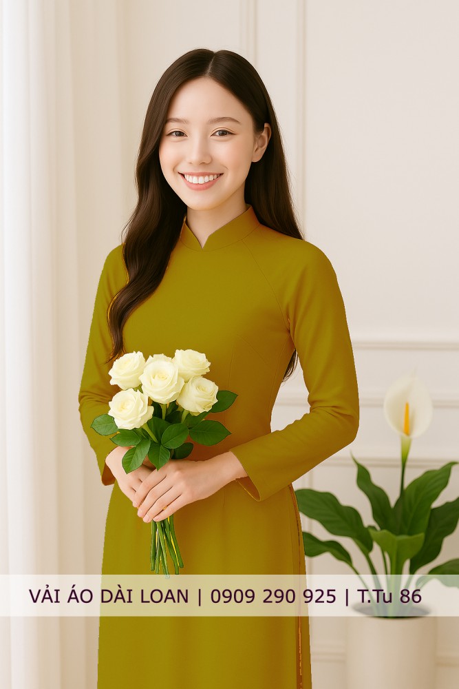 Vải áo dài màu trơn