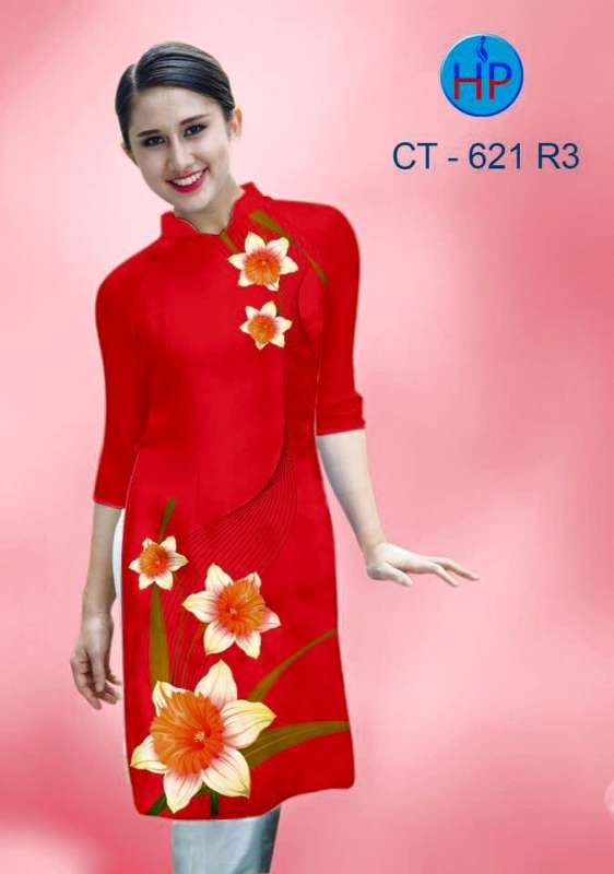 Vải áo dài Cách Tân hoa 3D Vải áo dài Cách Tân hoa 3D
