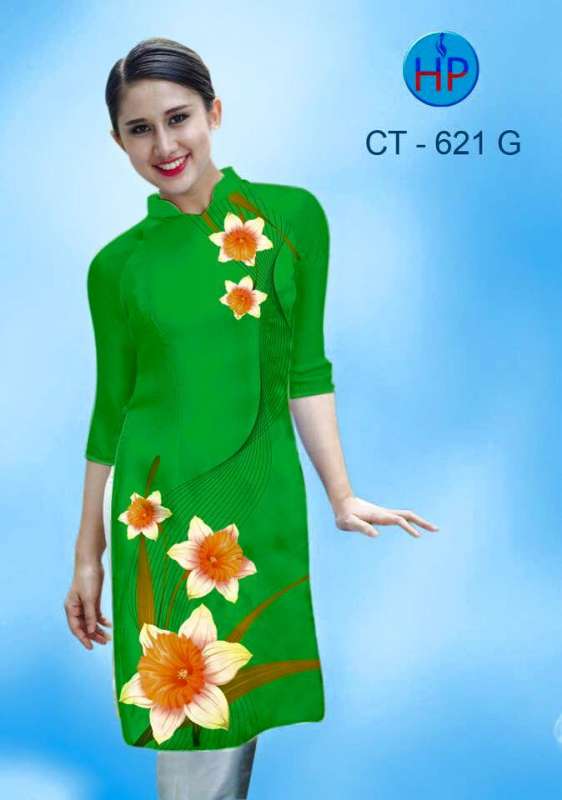 Vải áo dài Cách Tân hoa 3D Vải áo dài Cách Tân hoa 3D