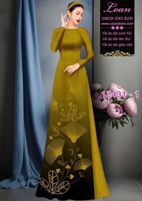 Vải áo dài in 2 da-DT 12431