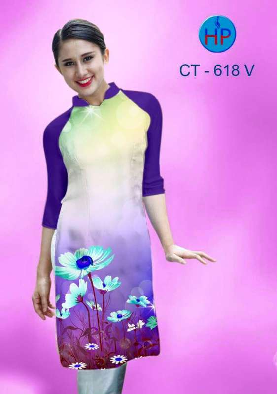 Vải áo dài Cách Tân hoa Cúc Vải áo dài Cách Tân hoa Cúc