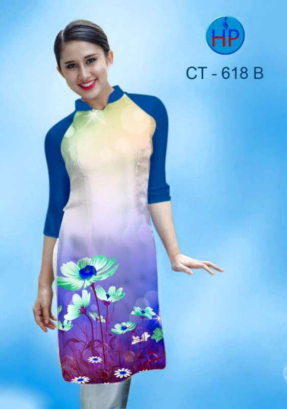 Vải áo dài Cách Tân hoa Cúc Vải áo dài Cách Tân hoa Cúc