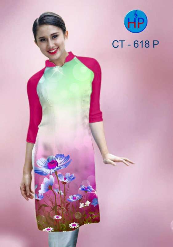 Vải áo dài Cách Tân hoa Cúc Vải áo dài Cách Tân hoa Cúc