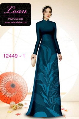 Vải áo dài in 2 da-DT 12449