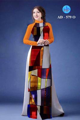 Vải áo dài họa tiết nhiều màu-DT 1247