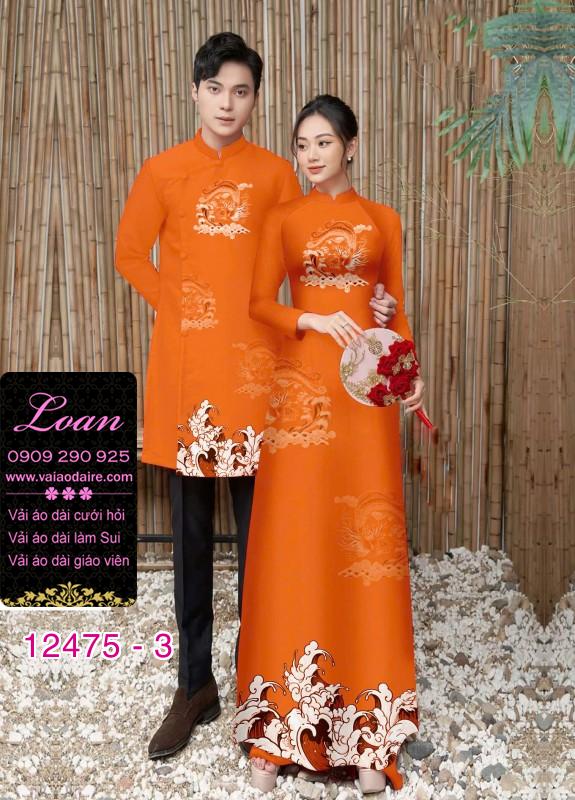 Áo Dài Đôi Nam Nữ  – Thiết Kế Rồng Mây Độc Đáo