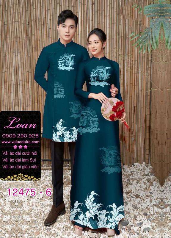 Áo Dài Đôi Nam Nữ  – Thiết Kế Rồng Mây Độc Đáo