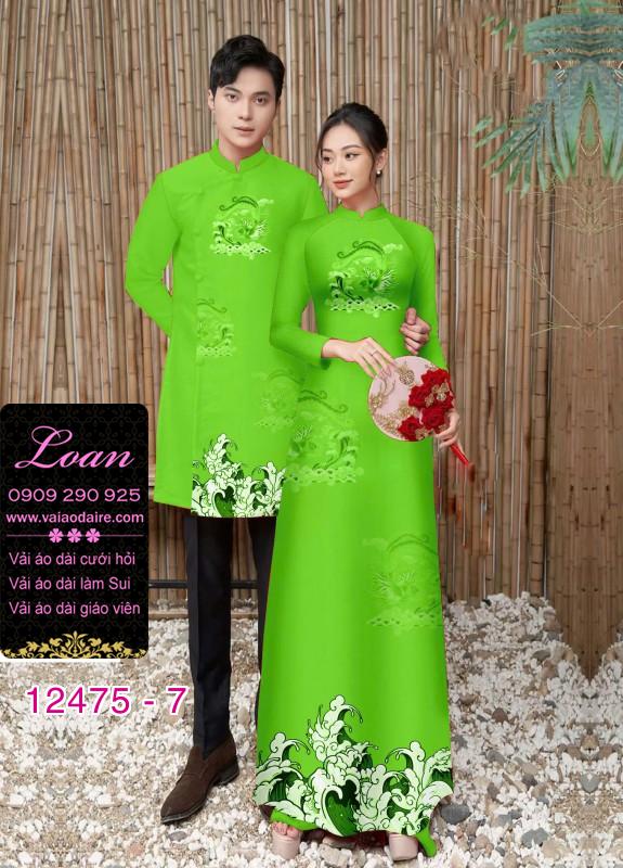 Áo Dài Đôi Nam Nữ  – Thiết Kế Rồng Mây Độc Đáo