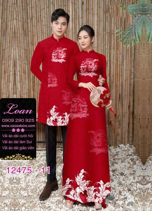 Áo Dài Đôi Nam Nữ  – Thiết Kế Rồng Mây Độc Đáo