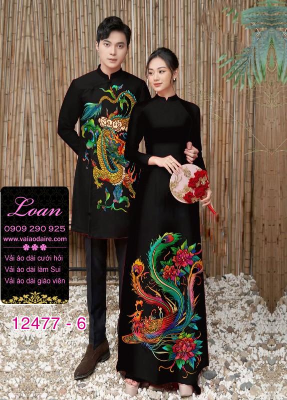 Áo Dài Đôi Nam Nữ  – Họa Tiết Rồng Phượng