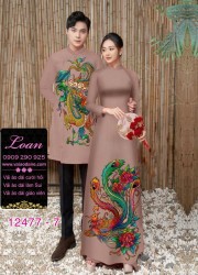Áo Dài Đôi Nam Nữ  – Họa Tiết Rồng Phượng