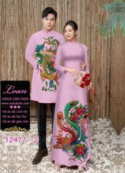 Áo Dài Đôi Nam Nữ  – Họa Tiết Rồng Phượng