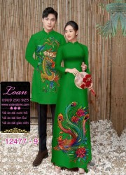 Áo Dài Đôi Nam Nữ  – Họa Tiết Rồng Phượng