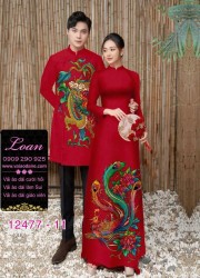 Áo Dài Đôi Nam Nữ  – Họa Tiết Rồng Phượng