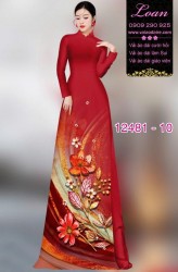 Vải áo dài hoa in 3D
