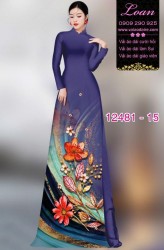 Vải áo dài hoa in 3D