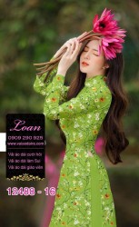 Vải áo dài hoa nhí đẹp