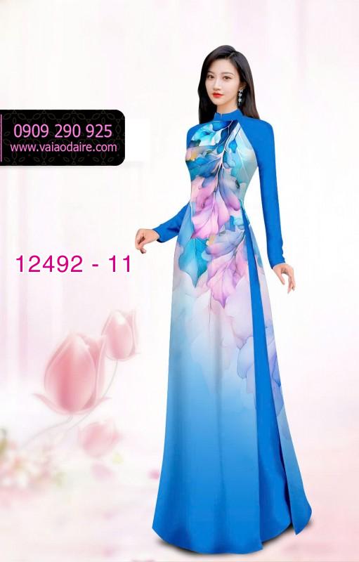Vải áo dài hoa in 3D