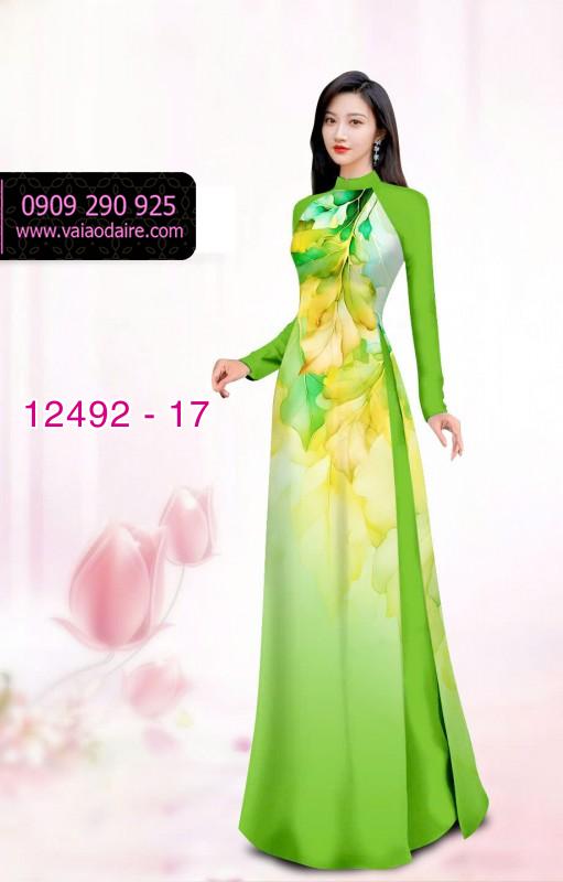 Vải áo dài hoa in 3D