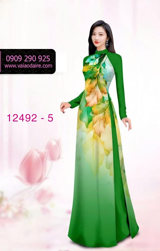 Vải áo dài hoa in 3D