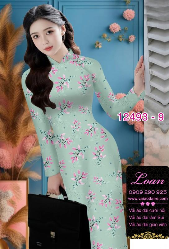 Vải áo dài hoa nhỏ nguyên áo