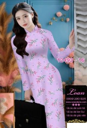 Vải áo dài hoa nhỏ nguyên áo