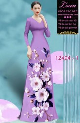 Vải áo dài hoa in 3D cực đẹp