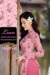 Vải áo dài hoa nhí