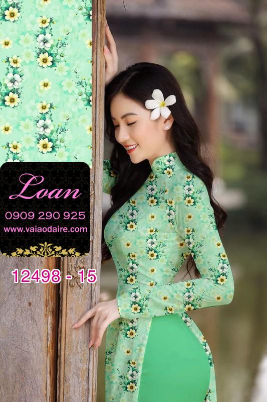 Vải áo dài hoa nhí