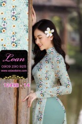 Vải áo dài hoa nhí
