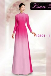 Vải áo dài hình đường kẻ dọc