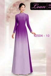 Vải áo dài hình đường kẻ dọc